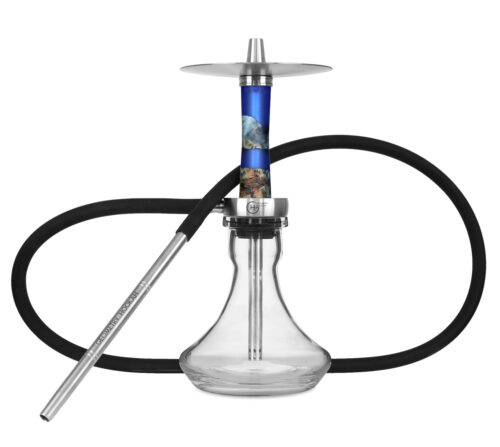 Kaljanas Geometry Hookah Mini Bro Epox Blue Sapphire