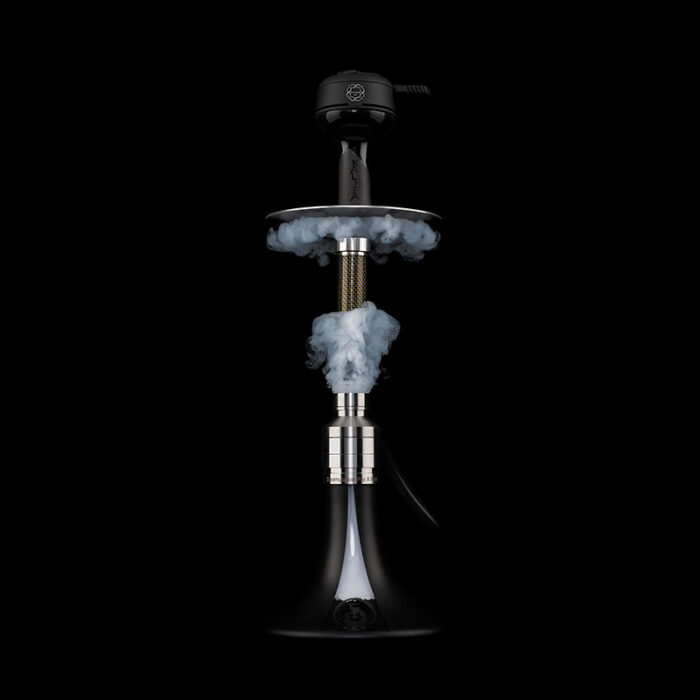 Kaljano stiebo adapteris Blow off Steamulation X Carbon Gold su dumais