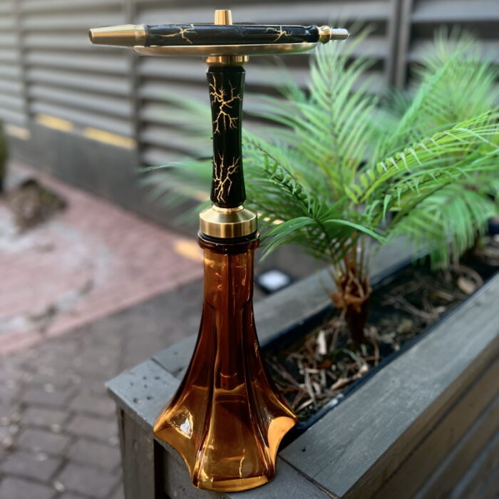 Kaljanas HAWK hookah Titanium Gold Black