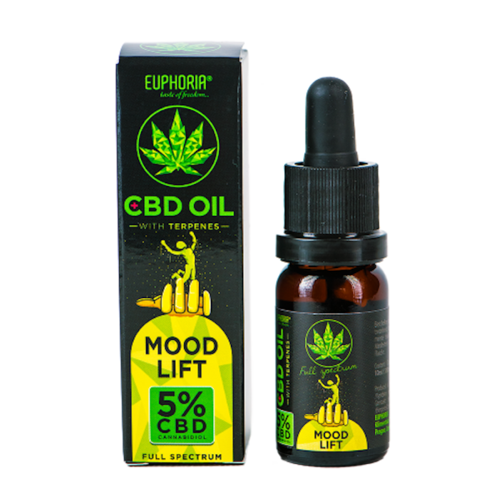 CBD aliejus 5proc su Terpenu Euphoria Mood Lift