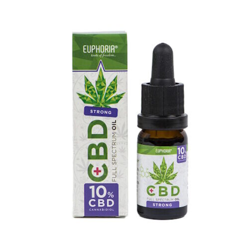 Pilno spektro 10proc CBD aliejus Euphoria